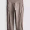 Aktive capri-leggings med høj talje