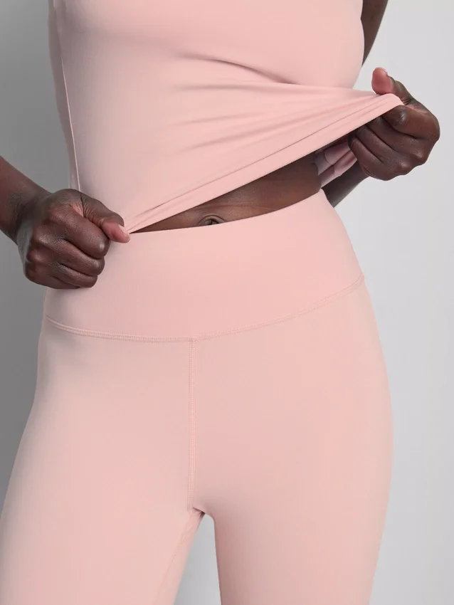 Aktive leggings med høj talje og udvidede ben