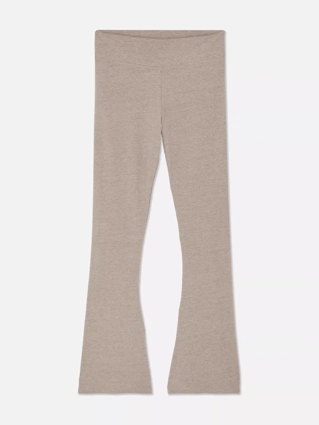 Aktive leggings med høj talje og udvidede ben