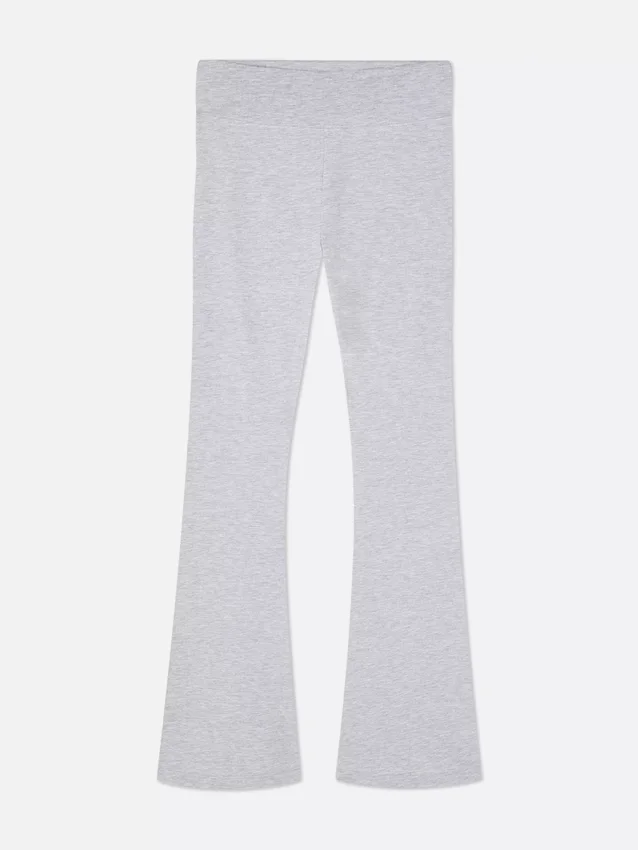 Aktive leggings med høj talje og udvidede ben