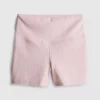 Aktive shorts med høj talje i gingham-mønster