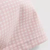 Aktive shorts med høj talje i gingham-mønster