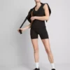 Aktive yogashorts med høj talje og glat støtte