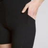 Aktive yogashorts med høj talje og glat støtte
