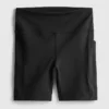 Aktive yogashorts med høj talje og glat støtte