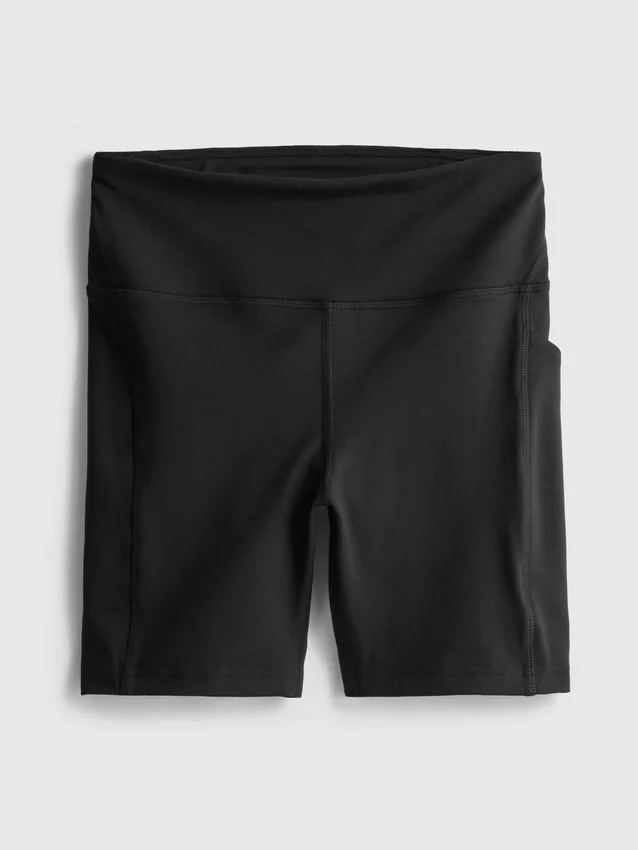 Aktive yogashorts med høj talje og glat støtte
