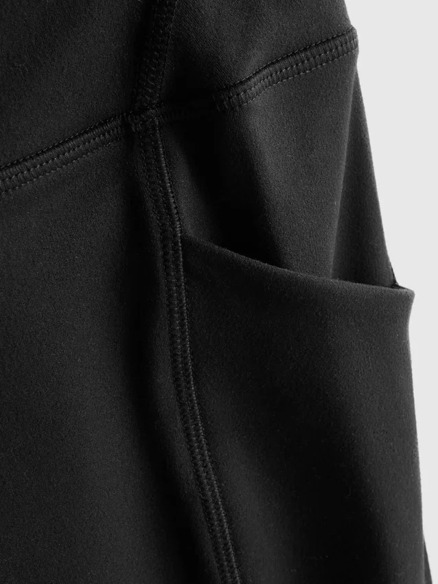 Aktive yogashorts med høj talje og glat støtte