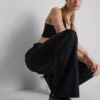 Athleisure-bukser med brede ben
