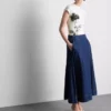 Baby-T-shirt i bomuld med blomsterprint