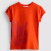 Baby-T-shirt i bomuld med blomsterprint
