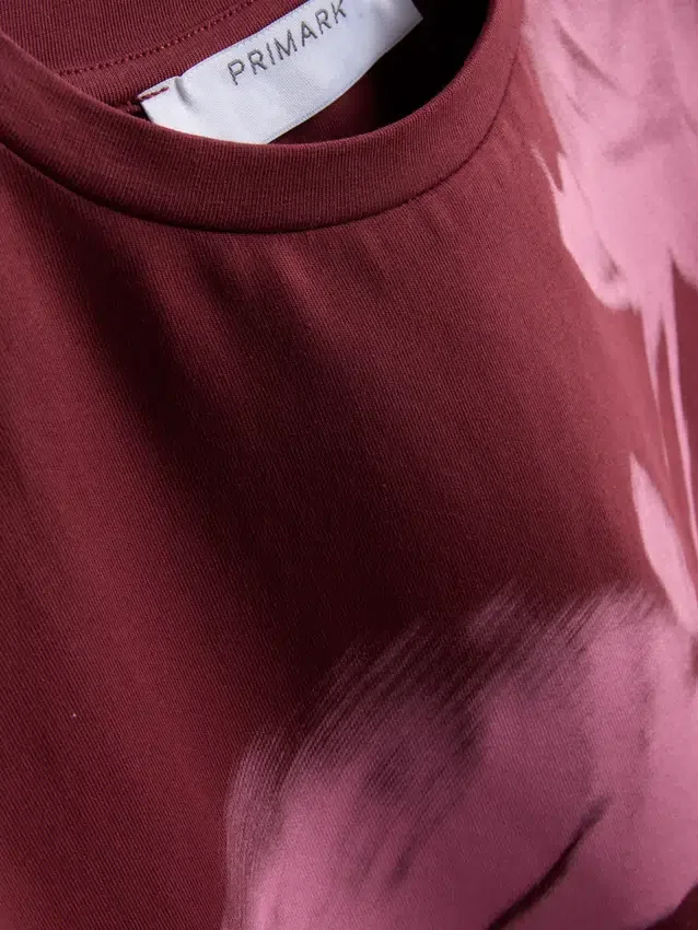 Baby-T-shirt i bomuld med blomsterprint