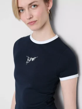 Baby-T-shirt i bomuld med grafisk print