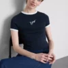 Baby-T-shirt i bomuld med grafisk print