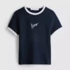 Baby-T-shirt i bomuld med grafisk print