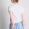 Baby-T-shirt med stolt hjerte i bomuldsrig blanding