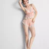 Babydoll-bralette i satin og blonder til brud
