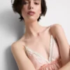 Babydoll-bralette i satin og blonder til brud