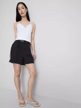 Babydoll-cami-top med V-udskæring