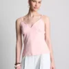 Babydoll-cami-top med V-udskæring