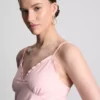 Babydoll-cami-top med V-udskæring