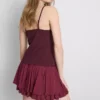 Babydoll-cami-top med V-udskæring