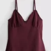 Babydoll-cami-top med V-udskæring