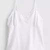 Babydoll-cami-top med V-udskæring