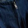 Babydoll-minikjole i bomuldsdenim