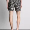 Badeshorts med abstrakt print