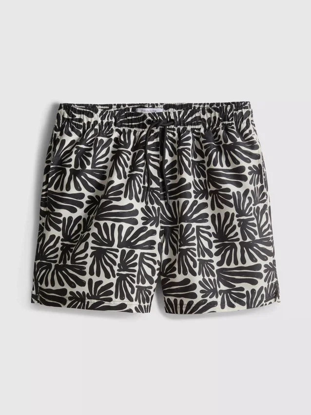 Badeshorts med abstrakt print