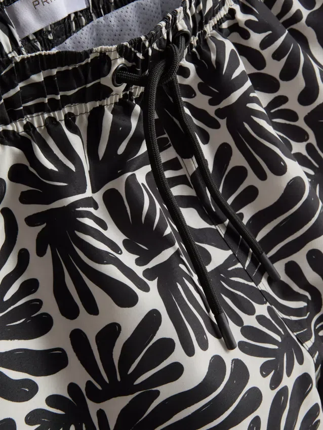 Badeshorts med abstrakt print