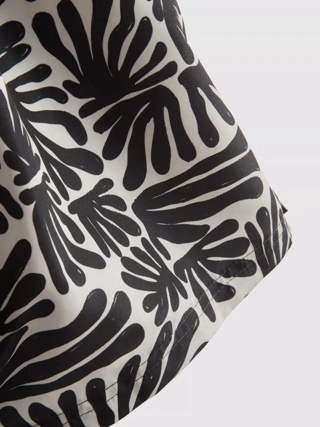 Badeshorts med abstrakt print