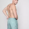 Badeshorts med broderede blade