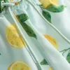 Badeshorts med citronprint