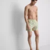Badeshorts med palme-struktur