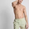 Badeshorts med palme-struktur