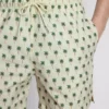 Badeshorts med palme-struktur