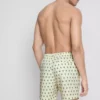 Badeshorts med palme-struktur