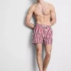 Badeshorts med striber i liggestolsstil