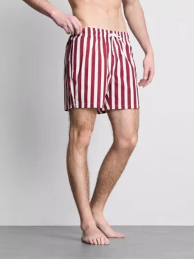 Badeshorts med striber i liggestolsstil