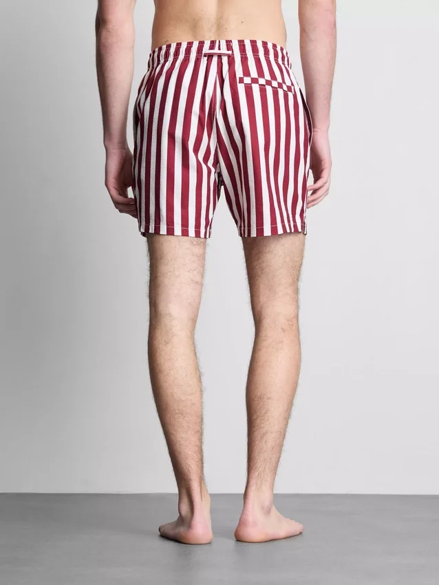 Badeshorts med striber i liggestolsstil