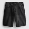 Baggy denimshorts med mellemhøj talje