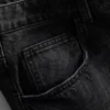 Baggy denimshorts med mellemhøj talje