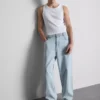 Baggy jeans med mellemhøj talje