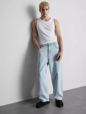 Baggy jeans med mellemhøj talje
