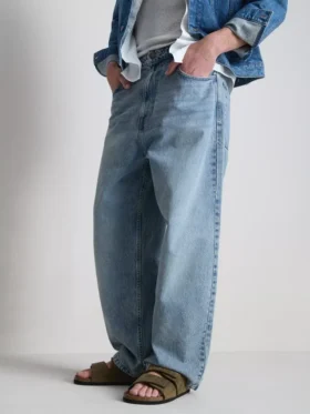 Baggy jeans med mellemhøj talje