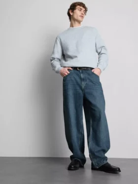 Baggy jeans med mellemhøj talje