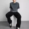 Baggy jeans med mellemhøj talje
