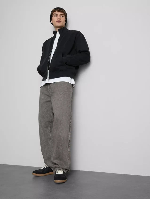 Baggy jeans med mellemhøj talje
