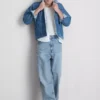 Baggy jeans med mellemhøj talje